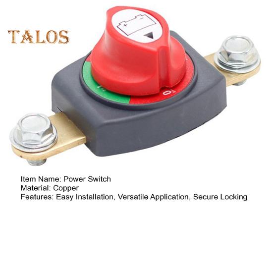 12-48 В верхний разъединитель аккумуляторной батареи 275 А непрерывный главный выключатель питания для автомобиля, транспортного средства, автофургона, лодки, прочный корпус из АБС-пластика