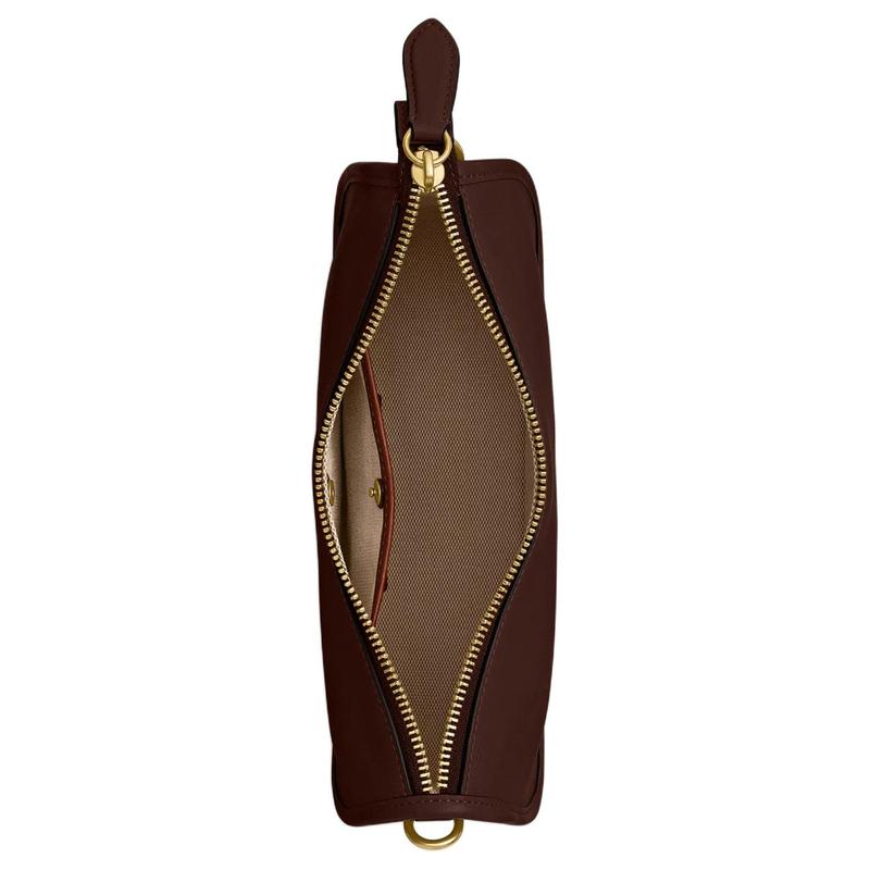 Coach Сумка через плечо Waverly 24 с тиснением под кожу, средняя, женская, кленово-коричневая