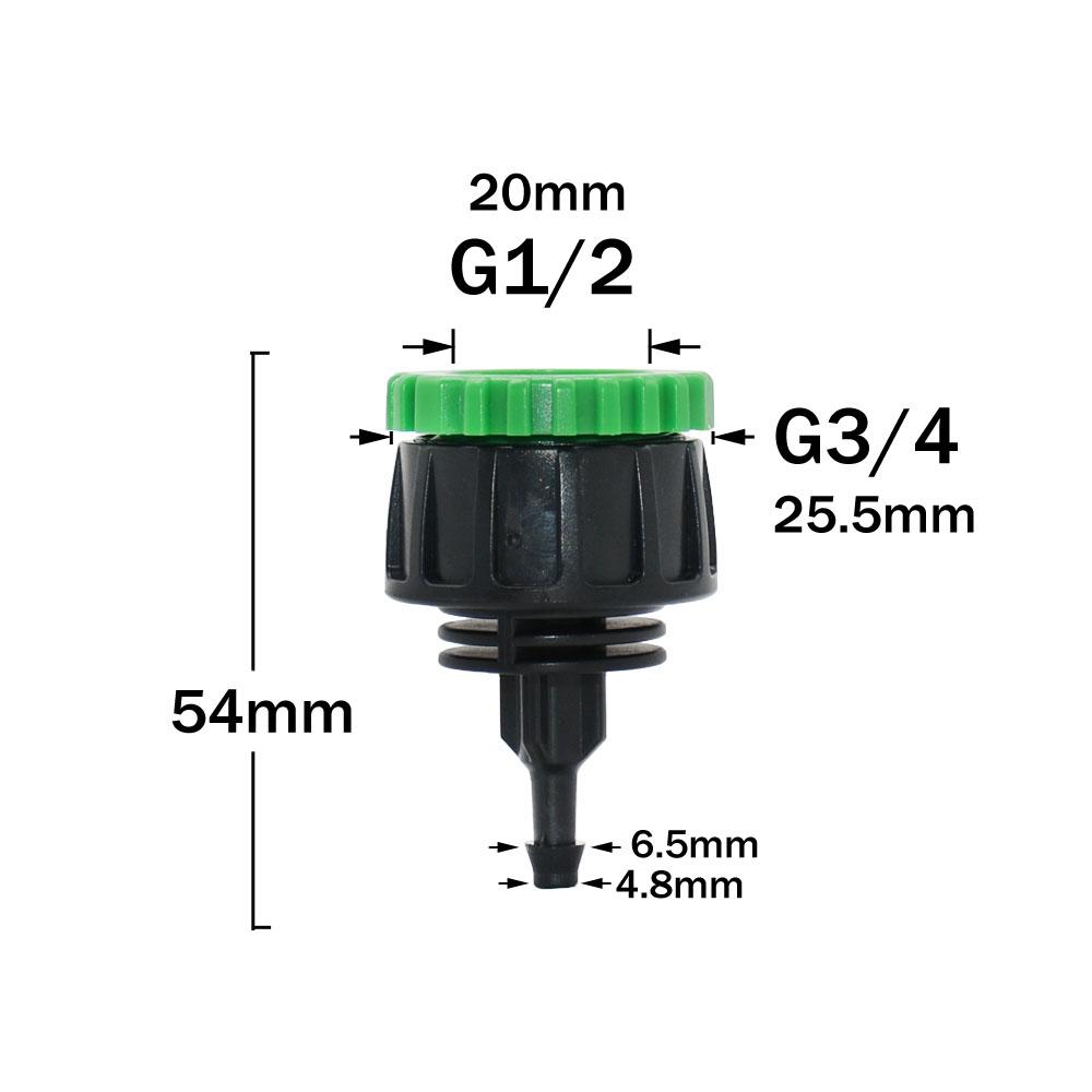 Outdoor Misting Cooling System Garden Irrigation Watering 8mm Brass Atomizer Nozzles Connector Kit for Patio Greenhouse