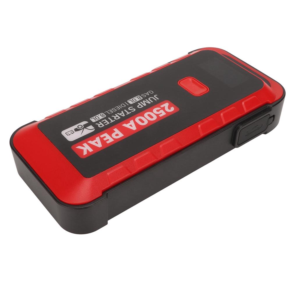 Автомобильный аккумулятор пусковое устройство 2500A 25800mAh USB быстрая зарядка ЖК-дисплей портативный пусковое устройство для 12 В