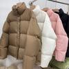 Женский осенне-зимний короткий пуховик с утолщенной и свободной курткой