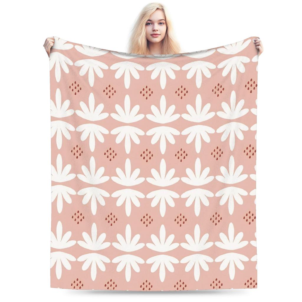 Bohemian pattern Flannel Blanket Winter Warm Soft Throw Blanket for Kids Living Room Funny Bedspread Sofa Bed Cover