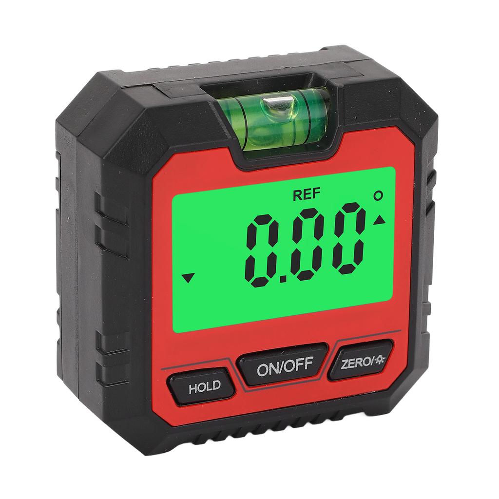 Digital Box Backlit LCD Display Magnetic Base 4 X 90 degrees Angle Gauge Meter Finder Protractor for Automotive Motorcycle