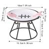 Ceramic Pet Food Water Bowl Cute Raised Pet Feeder Easy To Clean Pet Food Dispenser  Pet Supplies