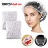 100/200 Pcs Disposable Children Adult Shower Cap Women Hair Bonnet Wrap Cover Food Grade Food Cover Elastic Mesh Shape Plate