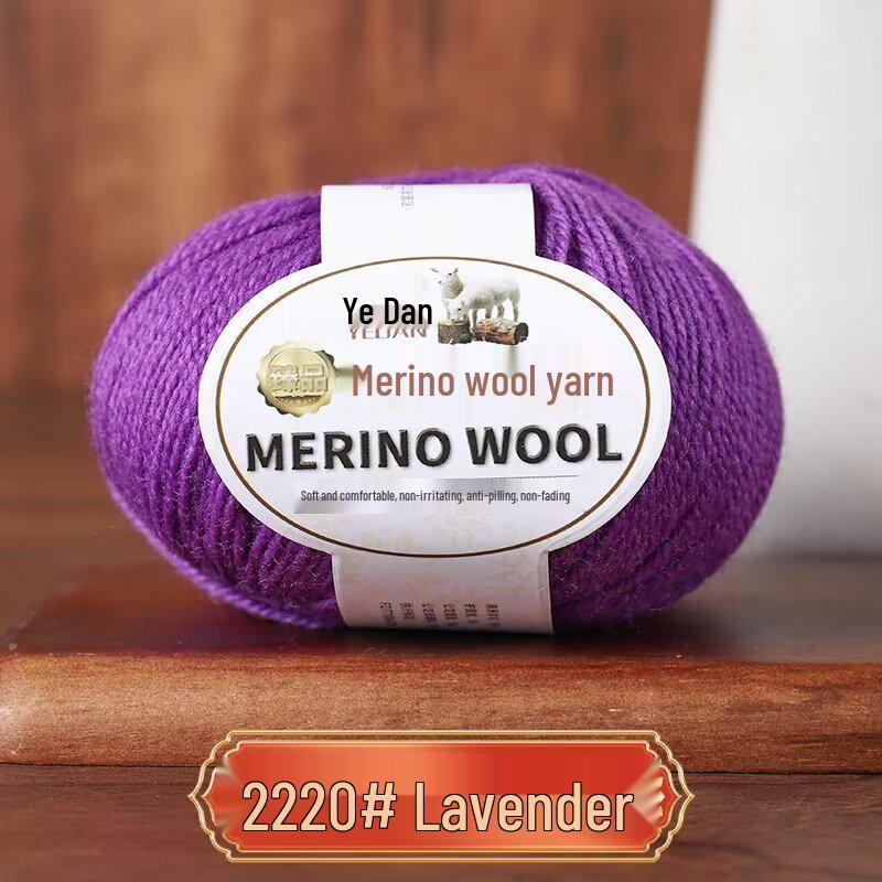 Пряжа из мериносовой шерсти средней толщины ручной вязки для свитеров, шарфов, шапок - 213 Овечья шерсть - 3 нити