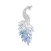 The Gradient Crystal Peacock Brooch Is A Fashionable, Elegant and Exquisite Brooch with A Niche Design Sense