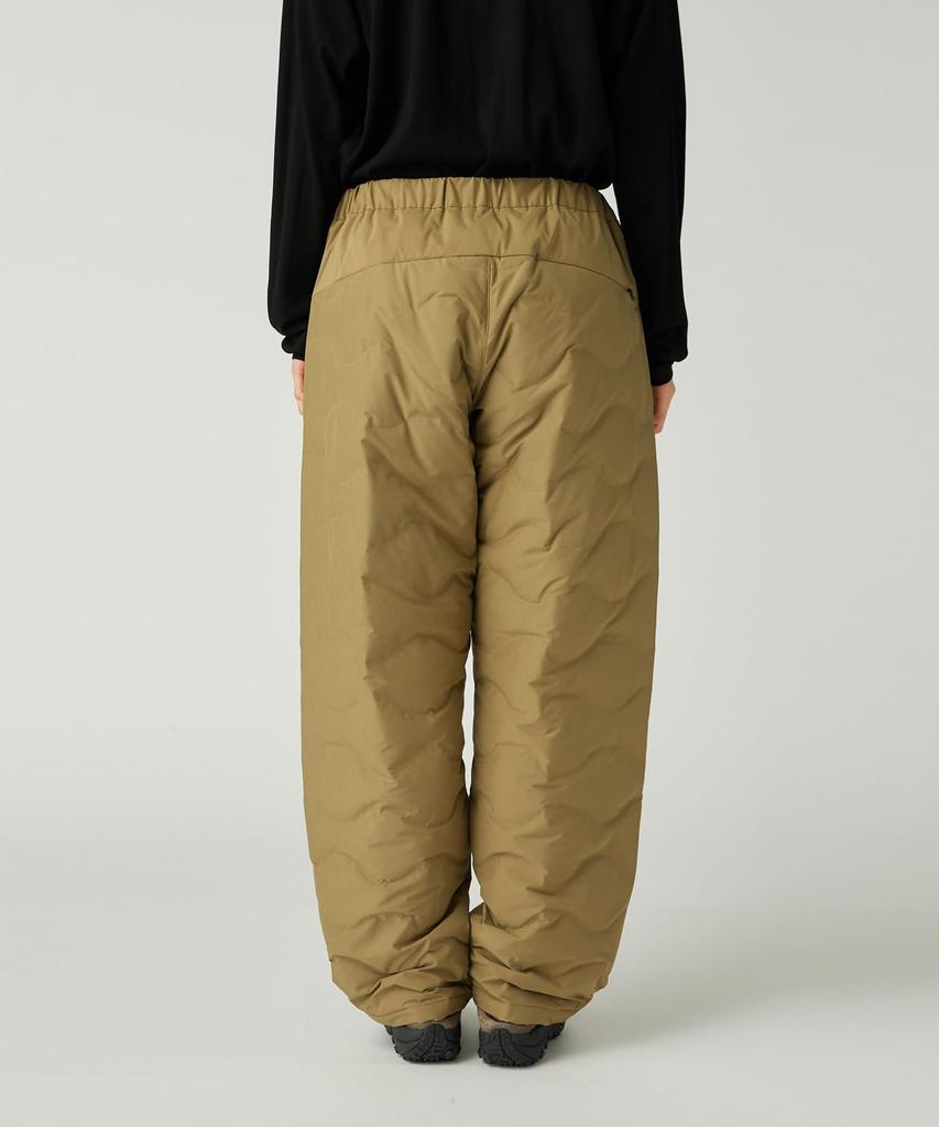 Snow Peak Бесшовные стеганые пуховые брюки и XL PA-25AU015, Мужские Женские, Оливковый,
