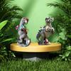 Simulation Dinosaur Eating Dwarf Old Man Resin Ornaments Desktop Outdoor Garden Decoration Crafts Statue