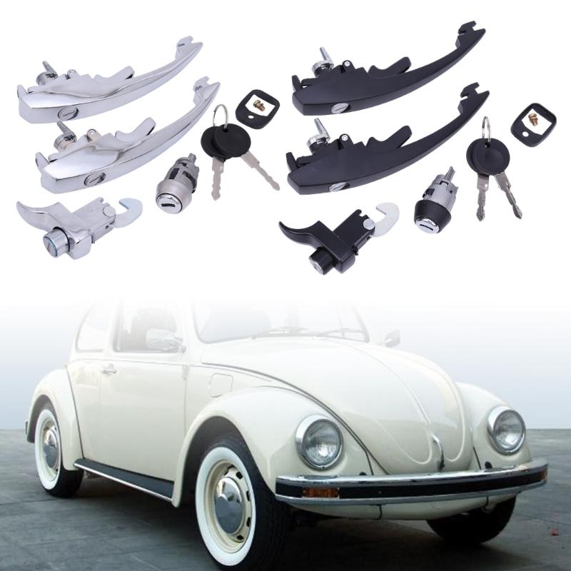 Внешняя дверная ручка для VW Beetle (Vocho) 111837205J 1BM827503 1BM837205 для моделей 1973-2004, Пластик и Металл, для Левой и Правой Сторон