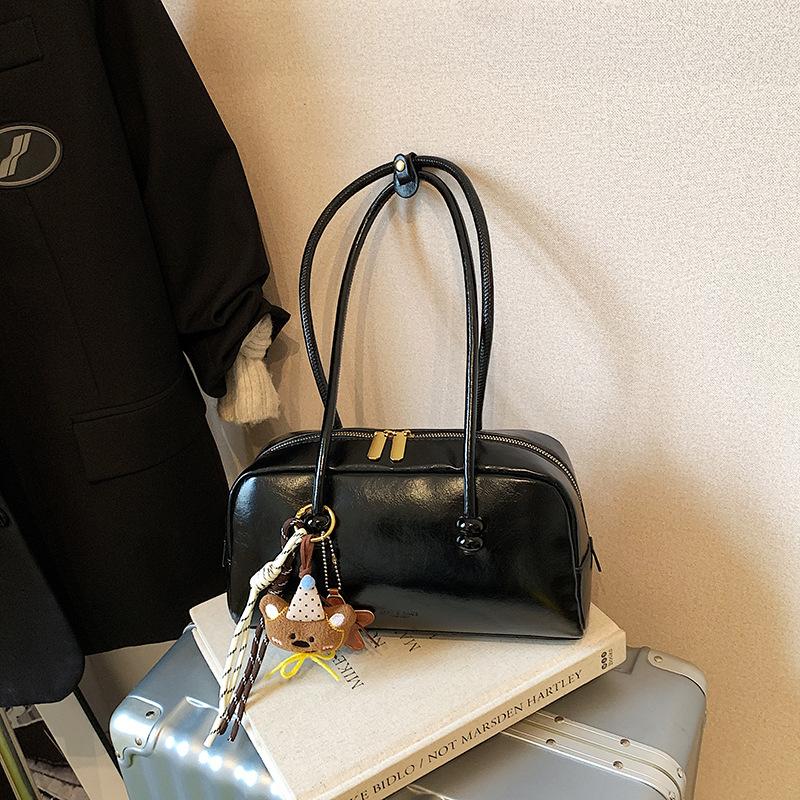 Ретро сумка женская большой вместимости 2025 новая осень и зима универсальная повседневная на плечо подмышку сумка текстурированная дорожная сумка-подушка