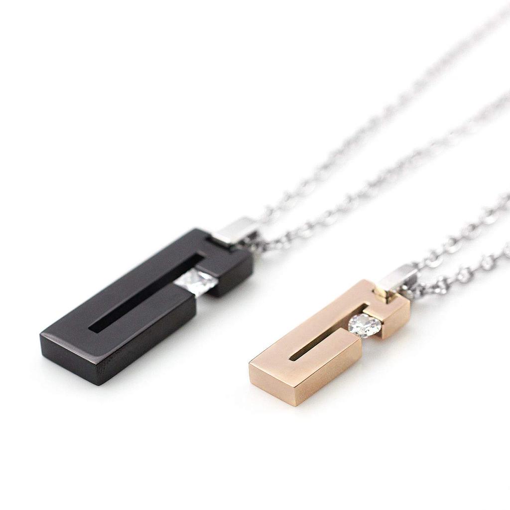 Парное ожерелье из нержавеющей стали с металлической аллергией в форме сердца, черное, розовое, золото [Barzaz]