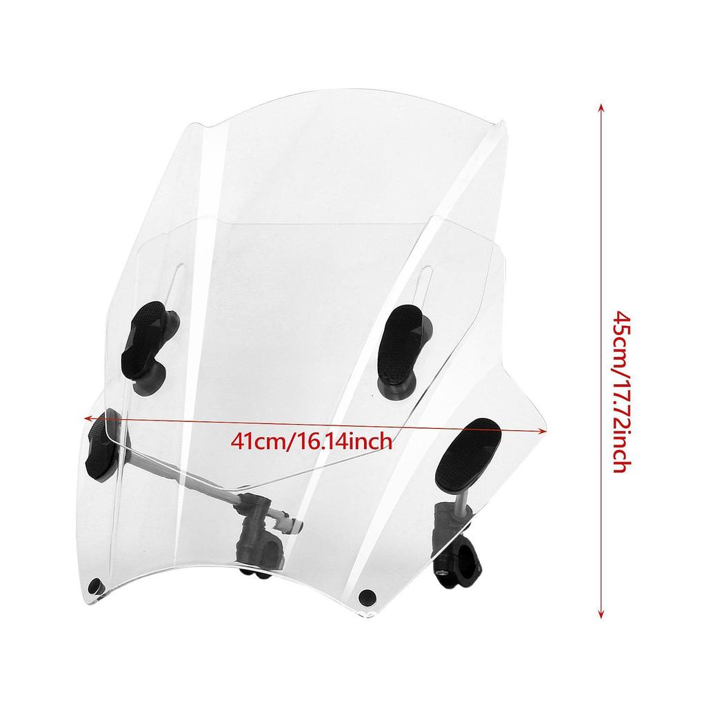 Motorcycle Windscreen Adjustable Replace Accessories Easy Installation Motorbike