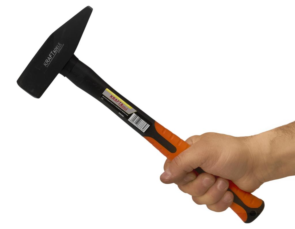 Fiberglass machinist' hammer 1kg 30cm KD282