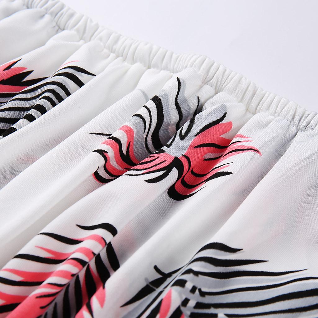 Женские повседневные модные цельные брюки с короткими рукавами и принтом