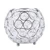 Crystal Candle Holder Silver Votive Tealight Candle Holders for Wedding, Christmas (Silver)