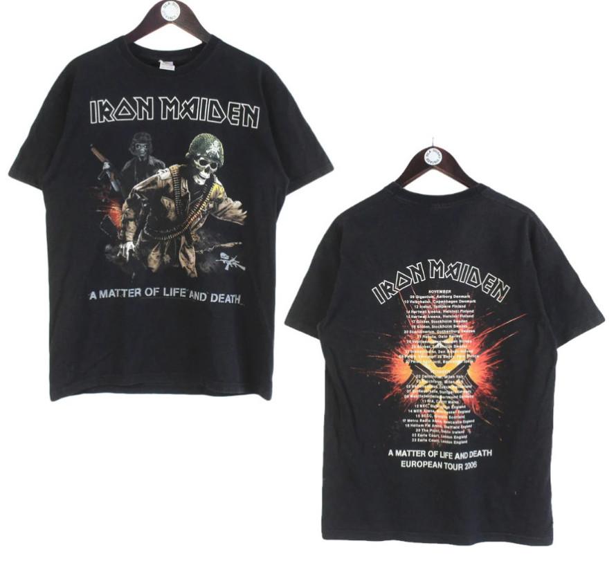 Vintage Iron Maiden Concert T-Shirt | A Matter of Life and Death Tour Merch