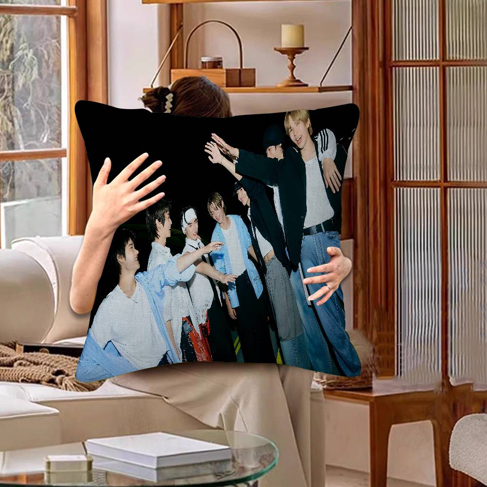 Kpop Style Riize Pillowcase Toon Gift Cushion Cover Bedroom Home Sofa Chair Seat Decor Pillow Case