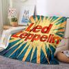 1 шт. Плед Led Zeppelin Мягкий Теплый Всесезонный Плед для Дивана, Кровати, Машины, Офиса Яркий Цветной Дизайн, Прочный и Уютный Подарок