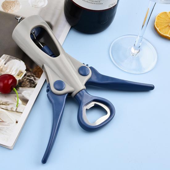 Открывалка для бутылок вина с эргономичной ручкой, штопор с нескользящей рукояткой, бутылка двойного назначения