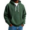 Men's Casual Solid Color Zipper Long Sleeve Hooded Sweatshirt, Everyday Zipper Casual Long Sleeve T-Shirt