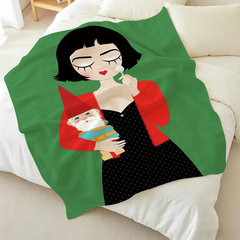 Movie a amelie Throw Soft Warm Flannel Fleece Throw Blanket for Sofa Bed Travel Home