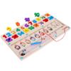 Children'S Wooden Color Classification Magnetic Counting Beads Shift Magnetic Pen Early Education Educational Toys