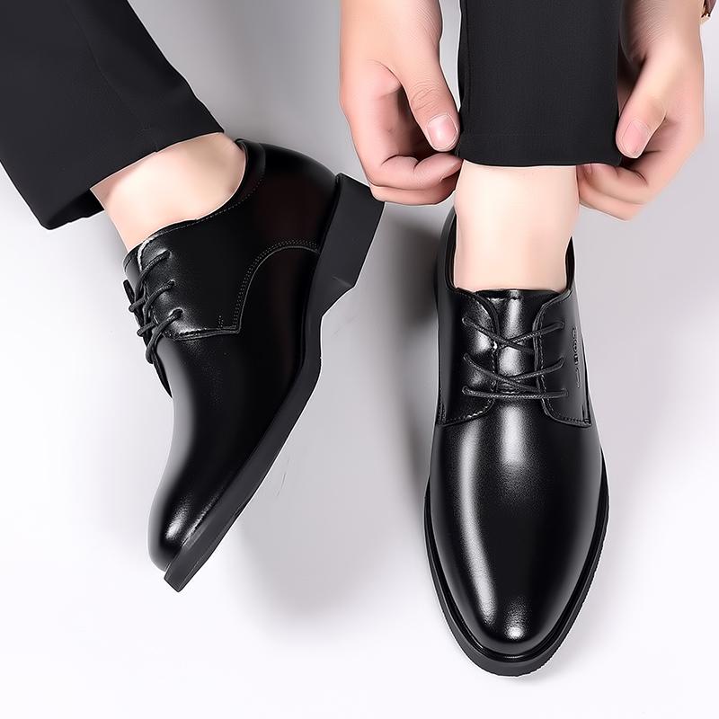 Модная Новая Кожаная Мужская Обувь Оксфорды На Все Случаи Жизни На Шнуровке Итальянская Мужская Повседневная Обувь Универсальная Формальная Обувь для Платья Деловая Обувь Дерби