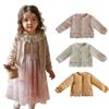 Повседневное солнцезащитное пальто-кардиган, летняя рубашка с кружевными вставками для маленьких девочек, милая детская верхняя одежда для девочек, От 0 до 4 лет