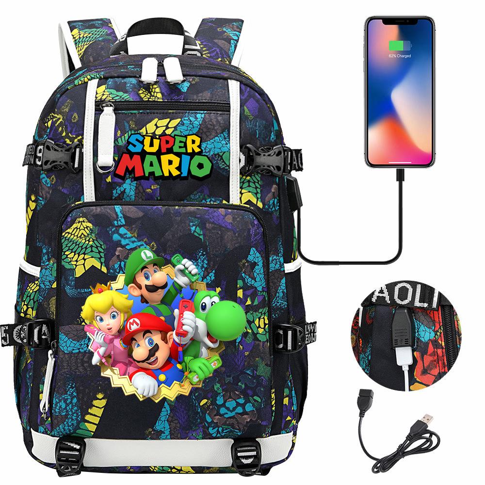 Large Capacity Student Backpack for Teens Casual Travel Dual Shoulder Bag Printed Hot Sale 06 Style