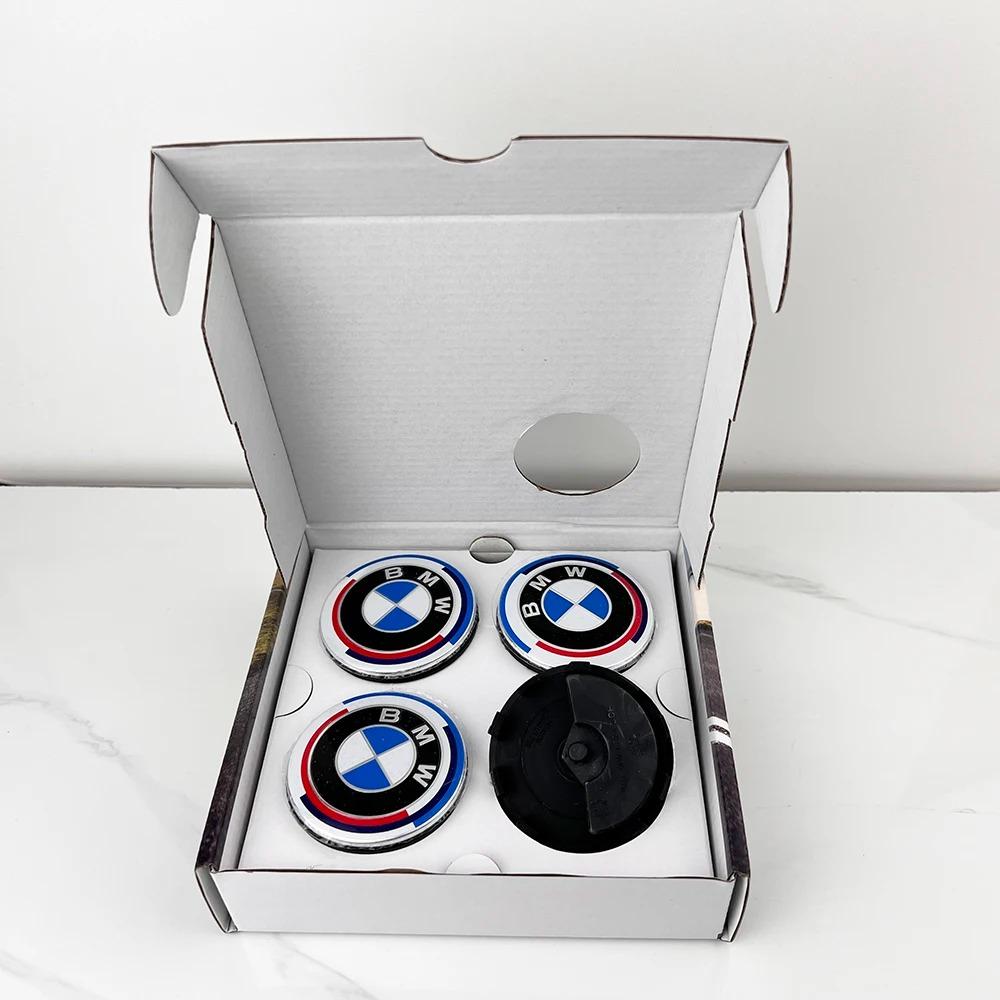 NTSM5 BMW GROUP 4Pcs 56MM 68MM Floating Wheel Center Cap For BMW M E39 E46 E60 E90 F10 F30 G32 G38 G01 G02 G05 F45 F46 F48 F49 F39 F90