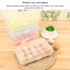 15 Grid Egg Storage Box Egg Tray Lid Practical Kitchen Refrigerator Egg Holder Container Durable Holder Refrigerator Organizer