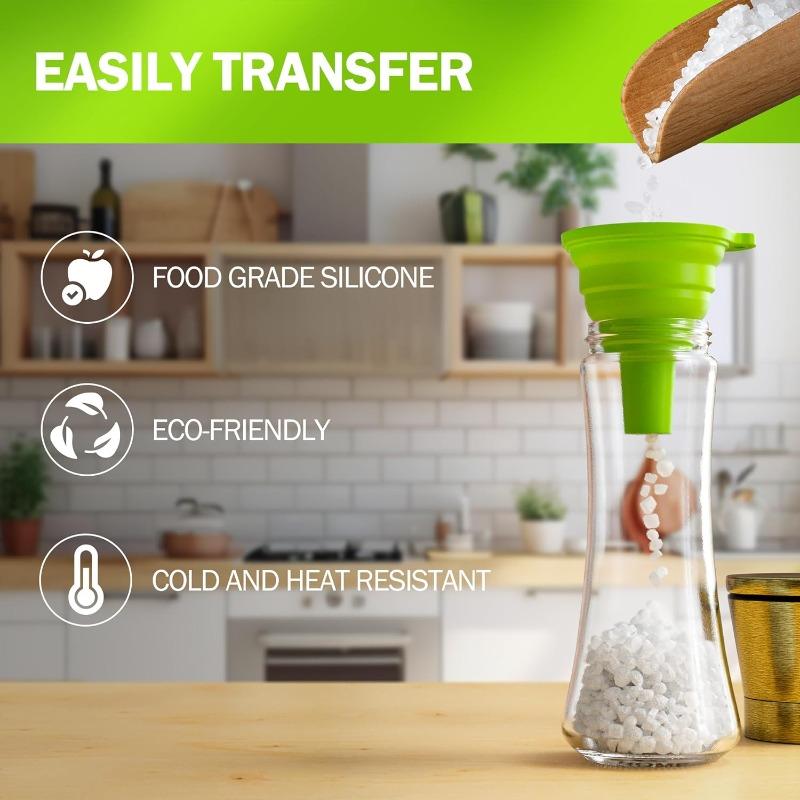 Filling Bottle FunnelFood Grade Silicone FunnelKitchen UseSmall Collapsible FunnelBottle Funnel for Filling Water BottlesLiquid Transfer