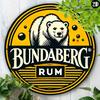 Набор из 1 винтажного алюминиевого металлического настенного знака Bundaberg Rum, круглый, 8 дюймов, для домашнего бара, кафе, декор, интерьер, экстерьер