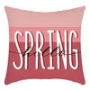 Fashionable Spring Flower Spring Elements Pillow Cover Linen Flower Cushion Pillow Cover