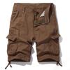 Cozy Up Men's Lightweight Multi Pocket Cotton Casual Cargo Shorts with Zipper Pockets(No Belt)