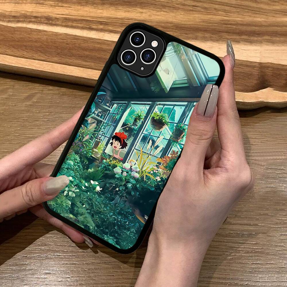 Чехол для телефона Аниме Служба доставки Ки-Ки Силикон PC+TPU Для iPhone 11 12 13 14 15 16 17 Pro Max Чехол Мобильные чехлы