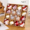 16 Pcs/set of 6cm Christmas Decorative Balls Special Party Home Decoration Accessories Personalized Holiday Surprise Gift Box