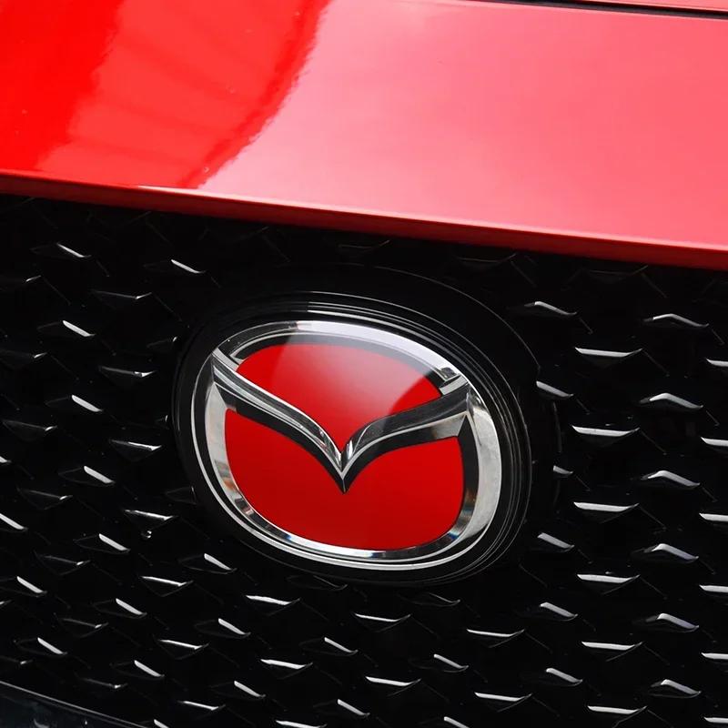 Для Mazda 104мм 140мм Автомобильный Передний Значок Логотип На Капот Задний Значок На Багажник Для Mazda 3 6 Atenza Axela Demio CX3 CX5 MP MS RX8 Наклейка Аксессуар