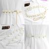 Dress Beaded Hook Women'S Waist Chain Sweet Pearl Decorative Metal Belt Nine