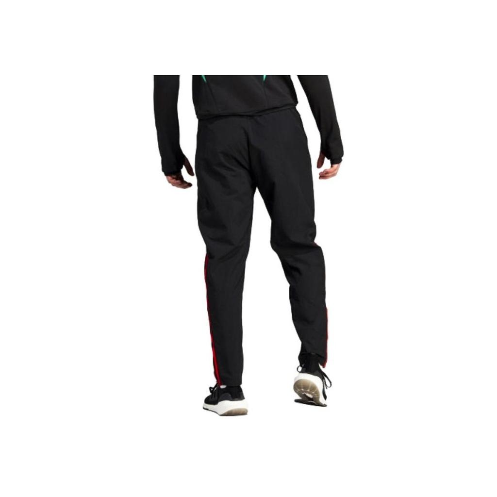 Adidas Трикотажные тренировочные брюки Manchester United с цветными блоками, мужские брюки, черные IA7296