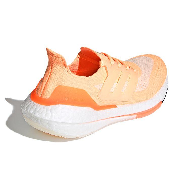 Adidas UltraBoost 21 Acid Orange Women Sneakers Cloud-White Cream-White FZ1917