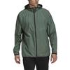 Adidas Neo Jackets Men's Green Hooded Moderate Wind Shell GQ0579