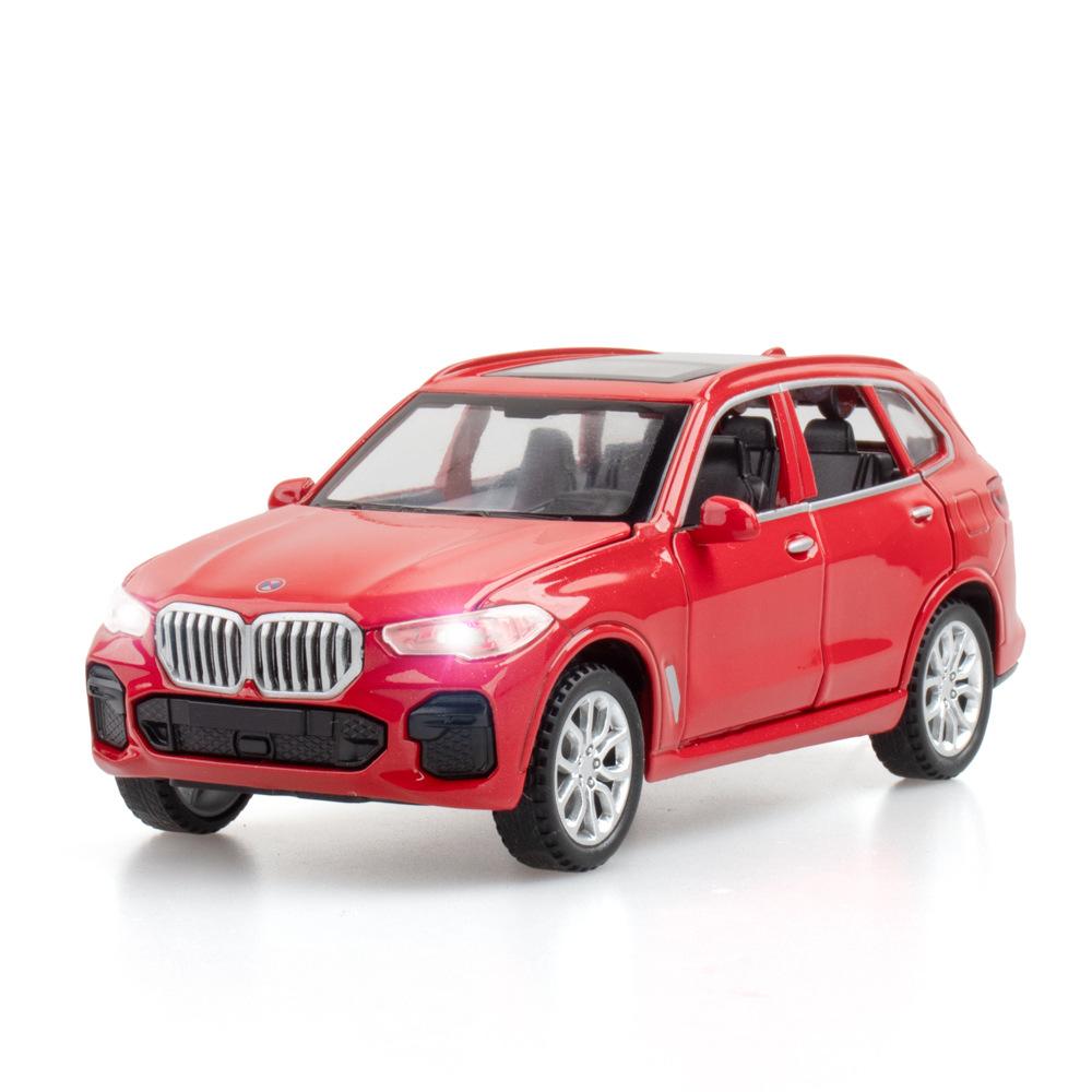1/32 Scale X5 Diecast Car Model Toy, Pull Back Toy Vehicle with Sound and Light for Kids Toddler Boys Girls Gift Collection
