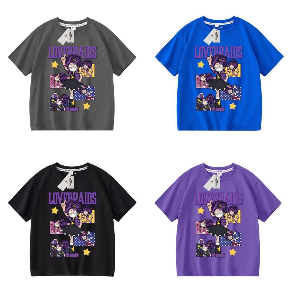 Детская футболка с коротким рукавом для девочек Lily Lovebraids с принтом