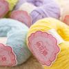 Multicolor Wool Ball Cotton Candy Yarn Ball Woven Material Wool Thread  for Knitting Doll Hair Clip