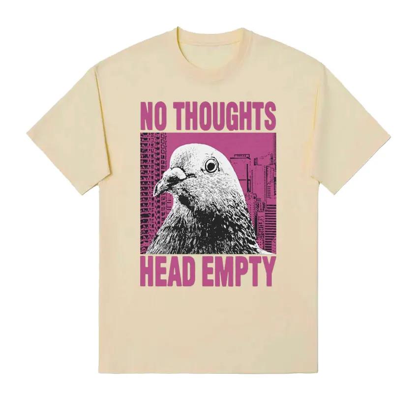 Camisetas Divertidas Sin Pensamiento Con Cabeza De Paloma Vac Camiseta Informal Para Mujercamisetas Vintage De Moda Para