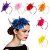 1PC Feather Fascinators Glam Feather Headband 10 Colors for Women & Girls Hair Accessories Alice Headwear Flower Headpiece