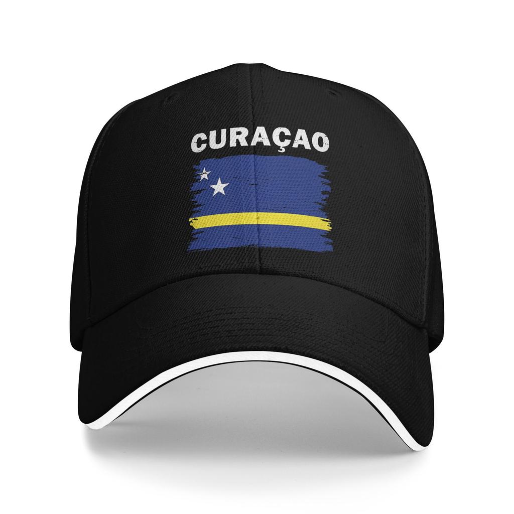 Curacao Football Cup Baseball Caps Hip Hop Sandwich Caps Unisex Women Adjustable Sun Hat Activities