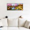 NAIYUE 31 * 15 inches / 79 * 38cm DIY 5D Diamond Painting Kit Scenery Pattern Rhinestone Mosaic Embroidery Cross Stitch Craft Home Wall Decor